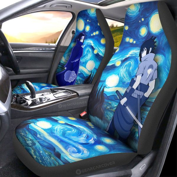 Sasuke Itachi Car Seat Covers Custom Starry Night Styles