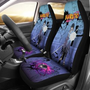 Sasuke Jutsu Car Seat Covers Custom Anime Car Accessories