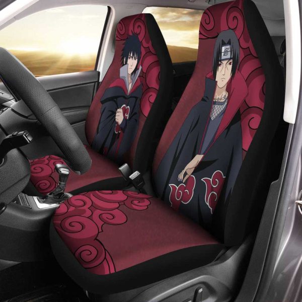 Sasuke and Itachi Akatsuki Car Seat Covers Custom Anime Car Accessories