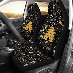 Save The Bees Car Seat Covers Custom Car Accessories