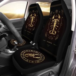 Scorpio Horoscope Car Seat Covers Custom Birthday Gifts Car Accessories