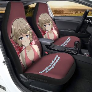 Sexy Girl Tomoe Koga Car Seat Covers Custom Bunny Girl Senpai