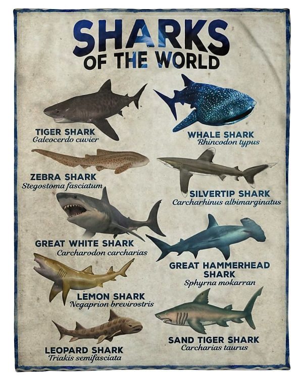 Shark Of The World Blanket