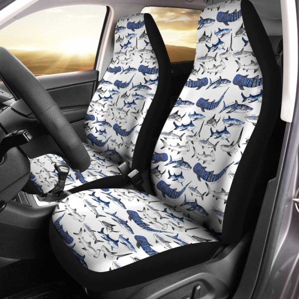 Sharks Car Seat Covers Custom Pattern Car Accessories