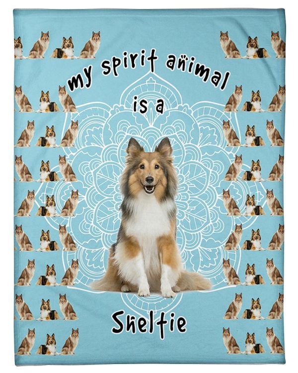 Sheltie Is My Spirit Animal Blanket