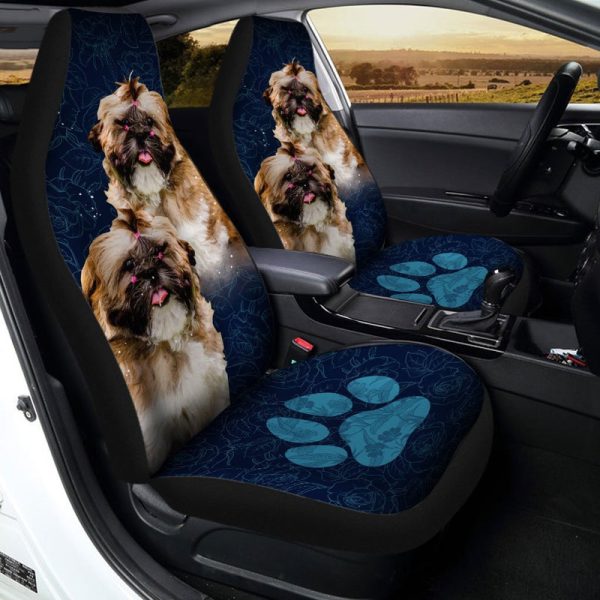 Shih Tzu Car Seat Covers Custom Cool Car Accessories For Dog Lovers