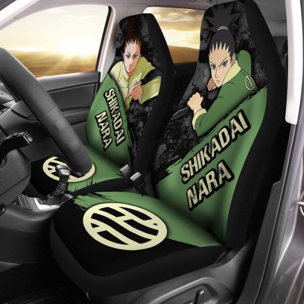 Shikadai Nara Car Seat Covers Custom Boruto Anime Car Accessories