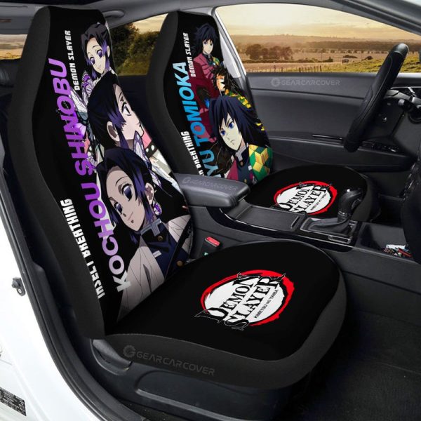 Shinobu And Giyuu Car Seat Covers Custom