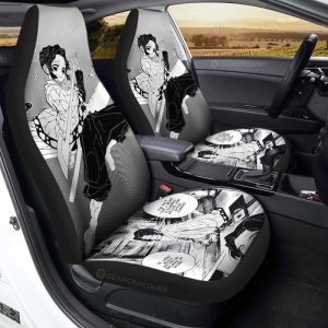 Shinobu Car Seat Covers Custom Kimetsu No Yaiba Manga Car Accessories