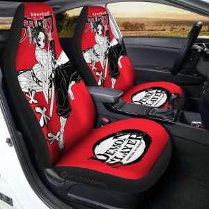 Shinobu Kocho Car Seat Covers Custom Demon Slayer Anime Car Accessories Manga Style For Fans