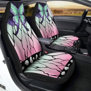 Shinobu Uniform Car Seat Covers Custom Hairstyle Demon Slayer Anime Car Interior Accessories