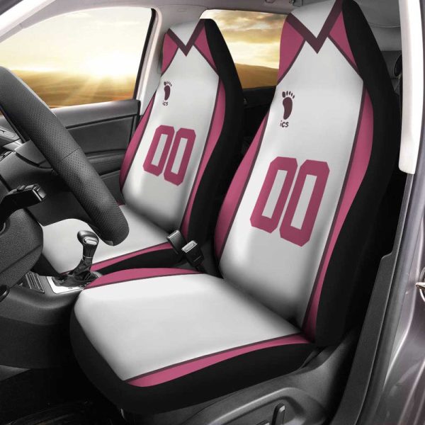 Shiratorizawa Car Seat Covers Personalized Haikyuu Anime Car Accessories