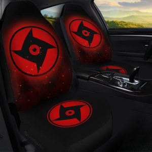 Shisu Mangekyou Car Seat Covers Custom Sharingan Anime Car Accessories