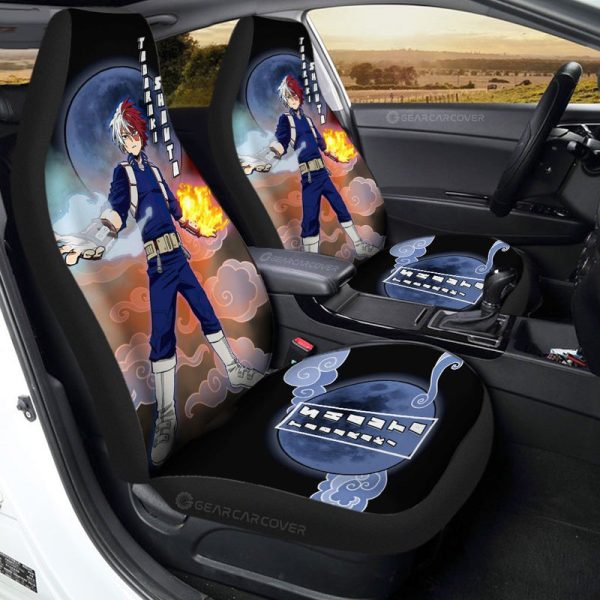 Shoto Todoroki Car Seat Covers Custom Anime My Hero Academia Car Interior Accessories