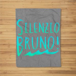 Silenzio Bruno Luca Quote Pixar’S Luca Cartoon Lovers Fleece Blanket