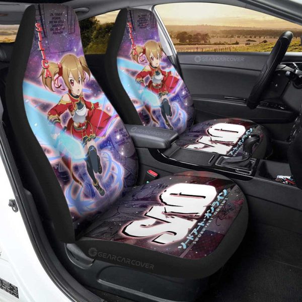 Silica Car Seat Covers Custom Sword Art Online Anime Manga Galaxy Style