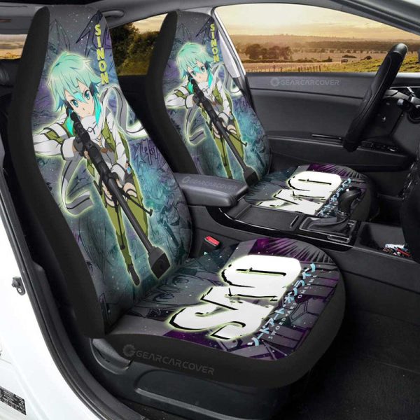 Sinon Car Seat Covers Custom Manga Galaxy Style