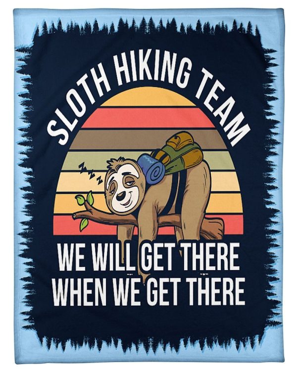 Sloth Hiking Team Sleep Blanket