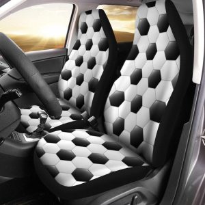 Soccer Pattern Car Seat Covers Set Of 2