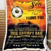 Soccer This Grumpy Dad Will Always Have Your Back Dad Gift For Son Blanket