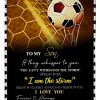 Soccer To My Son I Love You Blanket