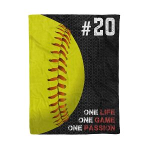 Softball One Passion – Custom Blanket