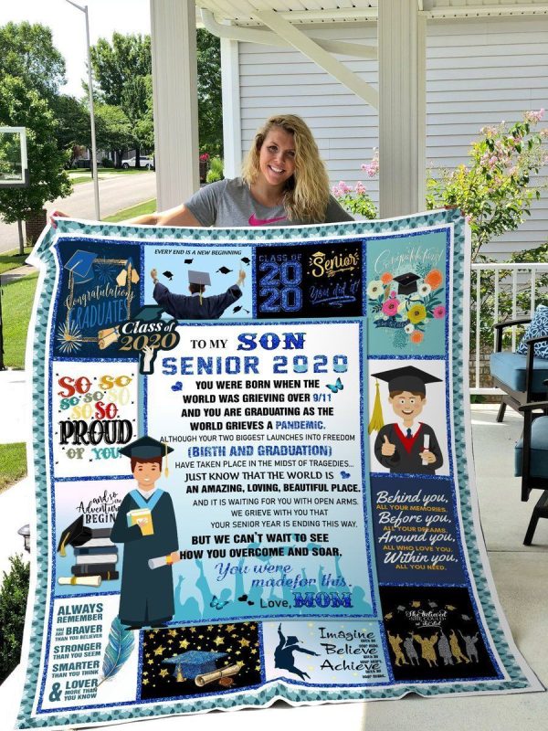 Son Gift To My Son Senior 2020 Blanket