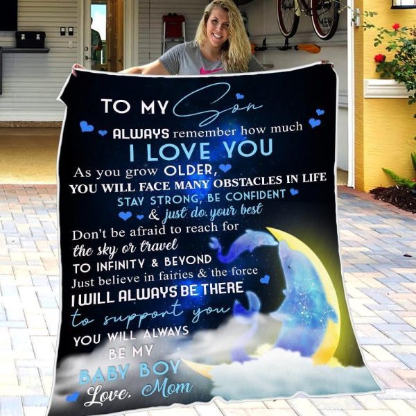 Son  – From Mom To My Son Don’T Be Afraid To Reach For The Sky Or Travel To Infinity And Beyond Blanket