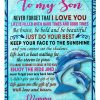 Son  – To My Son Life Is Filled With Hard Times And Good Times Be Brave Be Bold Be Beautiful With Love And Kisses From Mom Blanket