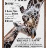 Son  – To My Son When Life Tries To Knock You Down This Old Giraffe Will Always Have Your Back I Hope You Believe In Yourself Blanket