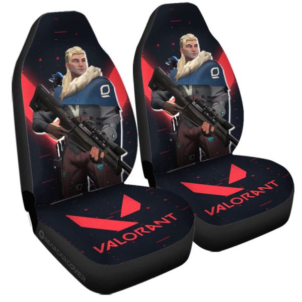 Sova Car Seat Covers Custom Valorant Agent