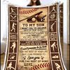 Sport Baseball Blanket To My Son