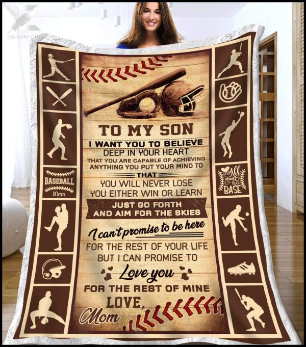 Sport Baseball Blanket To My Son