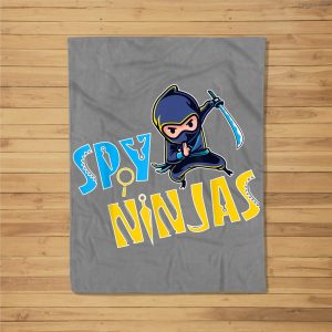 Spy Gaming Ninjas Gamer Funny Fleece Blanket