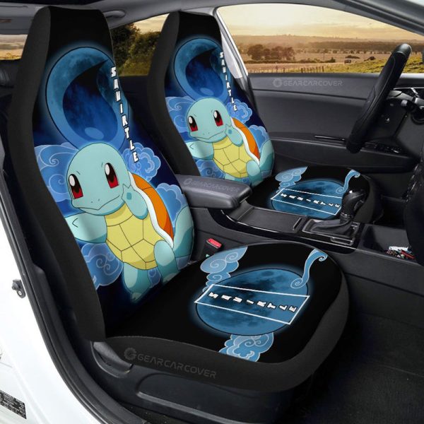 Squirtle Car Seat Covers Custom Anime Car Accessories For Anime Fans