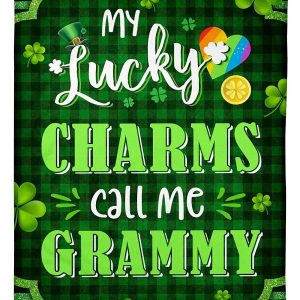 St Patrick Call Me Grammy Blanket