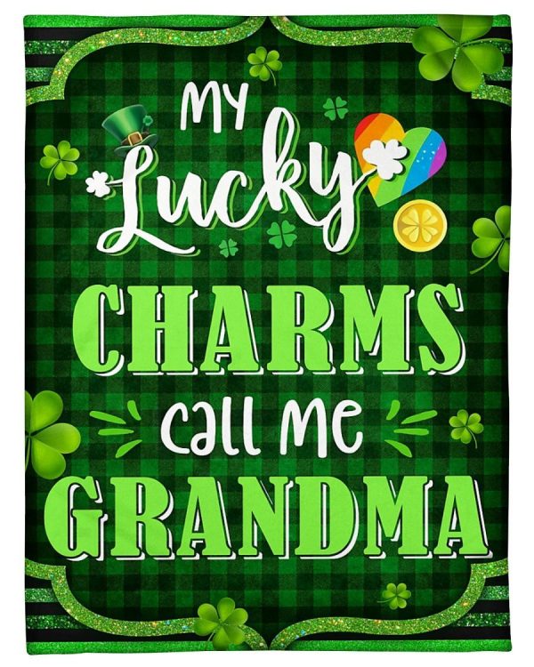 St Patrick Call Me Grandma Blanket