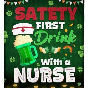 St Patrick Day For Nurse Blanket