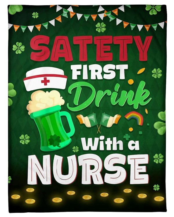 St Patrick Day For Nurse Blanket