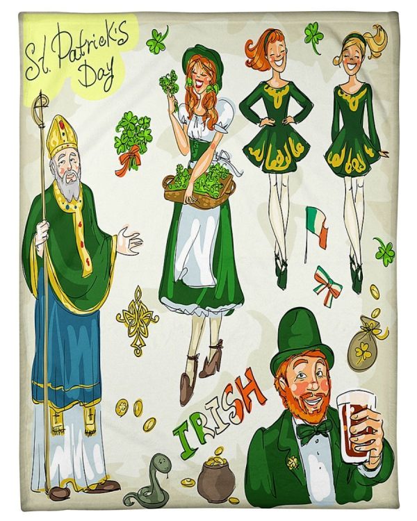 St Patrick Is Day Irish Blanket