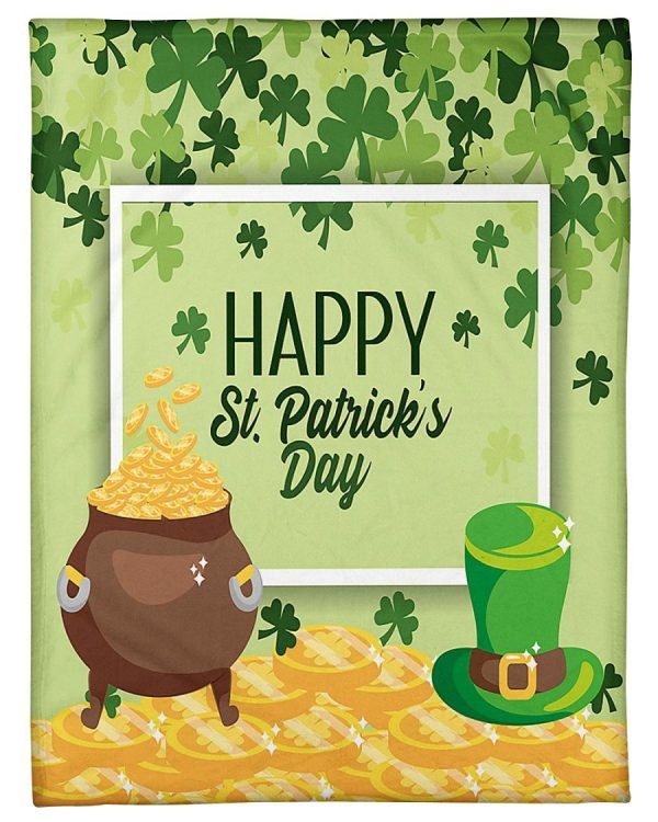 St Patrick With Coins Blanket