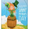 St Patrick Woman Barrel With Coins Blanket