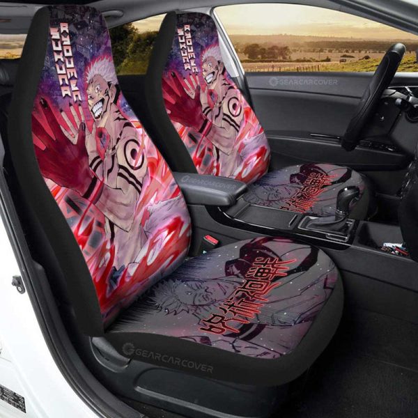 Sukuna Ryoumen Car Seat Covers Custom Galaxy Manga Style