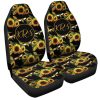 Sunflower Car Seat Covers Custom Personalized Name Car Accessories