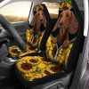 Sunflower Dachshund Car Seat Covers Custom Car Accessories