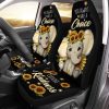 Sunflower Elephant Car Seat Covers Custom Elephant Car Accessories