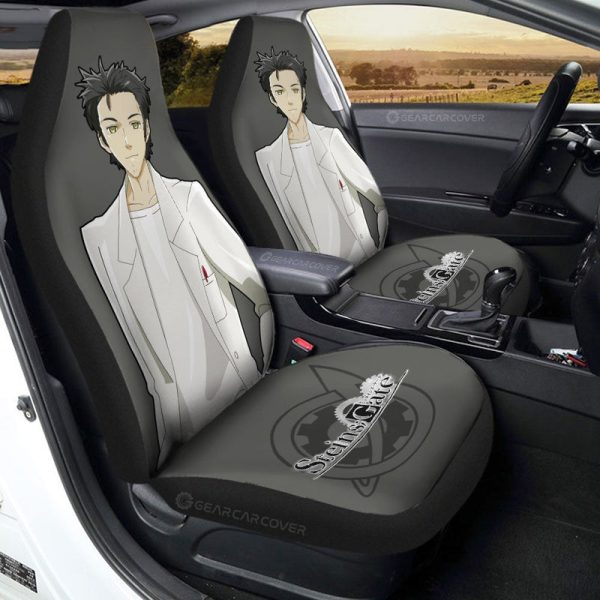 SunshadeRintarou Okabe Car Seat Covers Custom Steins Gate Anime