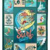 Surfing Surf San Diego Blanket