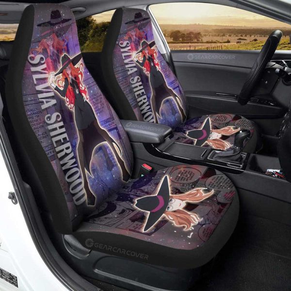 Sylvia Sherwood Car Seat Covers Custom Galaxy Style Spy x Family Anime Car Accessories