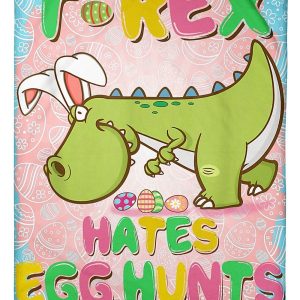 T-Rex Hates Egg Hunts Blanket